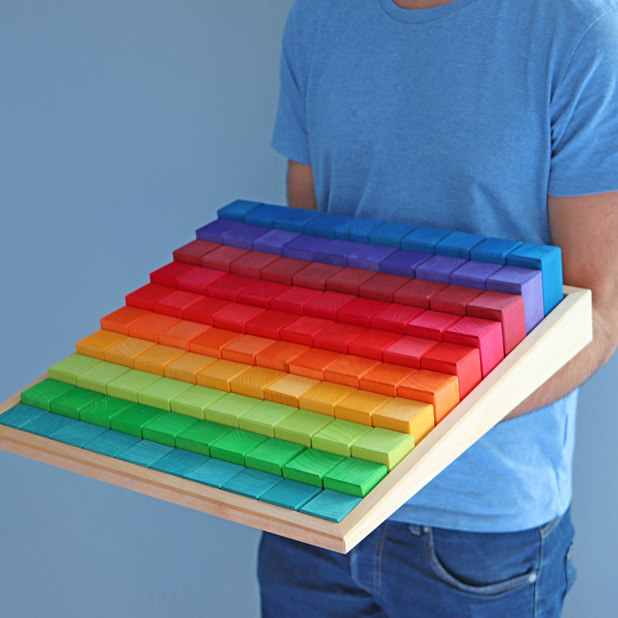 Grimm's Large Stepped Counting Block Set (4cm thick)