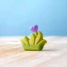 Grass with Purple Flower (Small) | Wooden Toy
