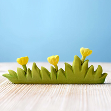 Wooden Grass with Yellow Flowers (Large)
