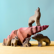Wolves Family Set (Set of 4)