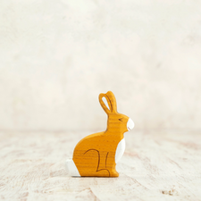 Wooden Caterpillar Toy Hare Figure