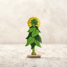 Wooden Caterpillar Sunflower Toy Figure