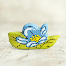 Blue Flower | Wooden Toy Figurine