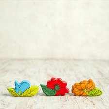 Blue Flower | Wooden Toy Figurine