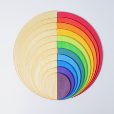 Grimm's Large Rainbow Semi-Circles (11 Pcs)