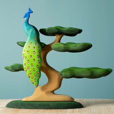 Wooden Peacock