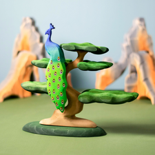 Wooden Peacock