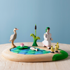 Wooden Grey Heron