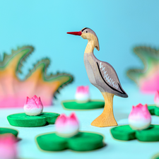 Wooden Grey Heron