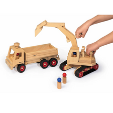 PRE-ORDER Fagus Excavator | Wooden Toy Vehicle