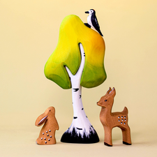 Small Wooden Birch Tree