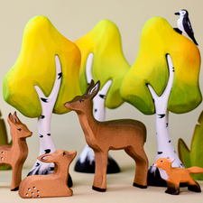 Small Wooden Birch Tree