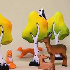 Small Wooden Birch Tree