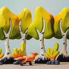 Small Wooden Birch Tree