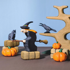 PRE-ORDER Witch on Broom | Halloween Toy