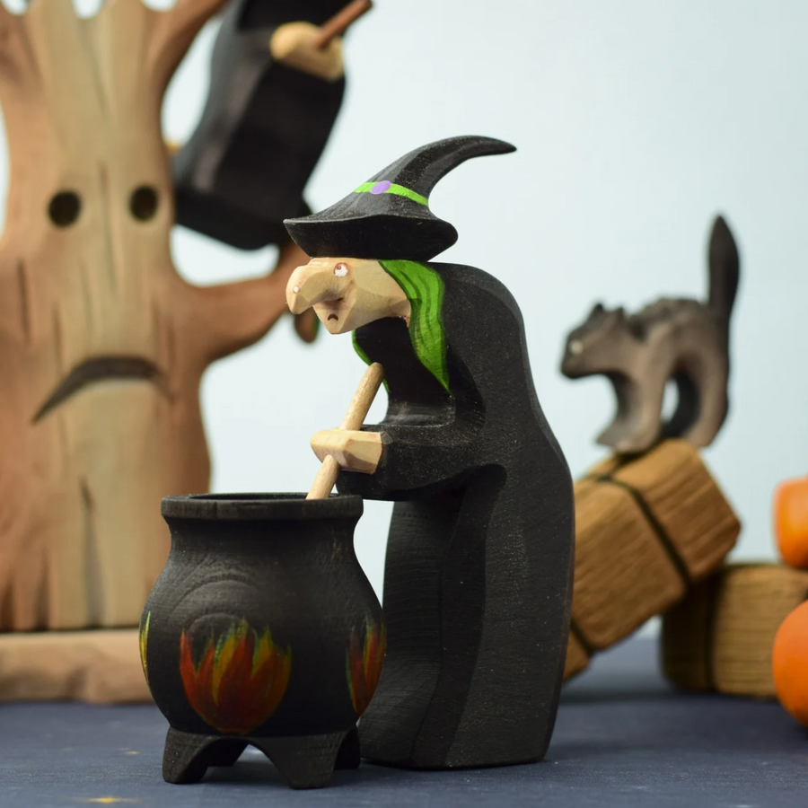 Witch and Cauldron Set | Halloween Toy