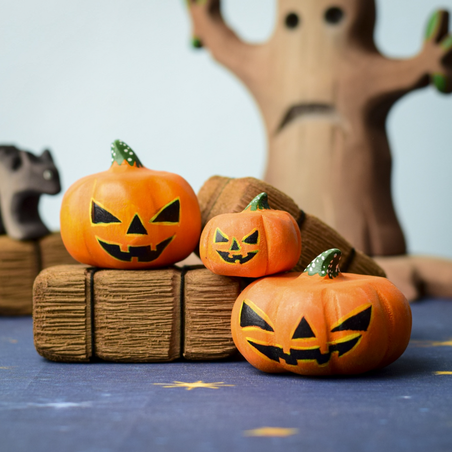 Jack O'Lantern Halloween Pumpkin Set (3 pcs)