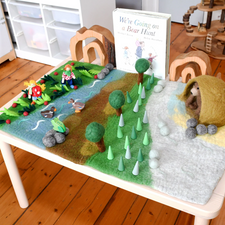 Felt Bear Hunt Playmat Playscape (Large)