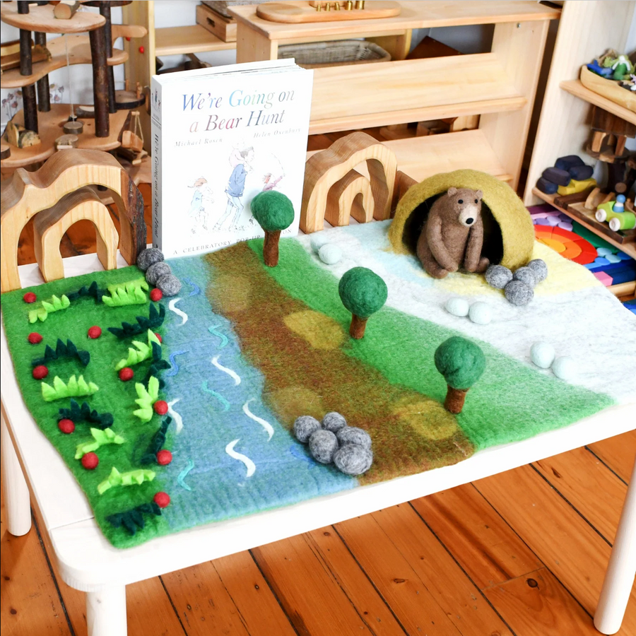 Felt Bear Hunt Playmat Playscape (Large)