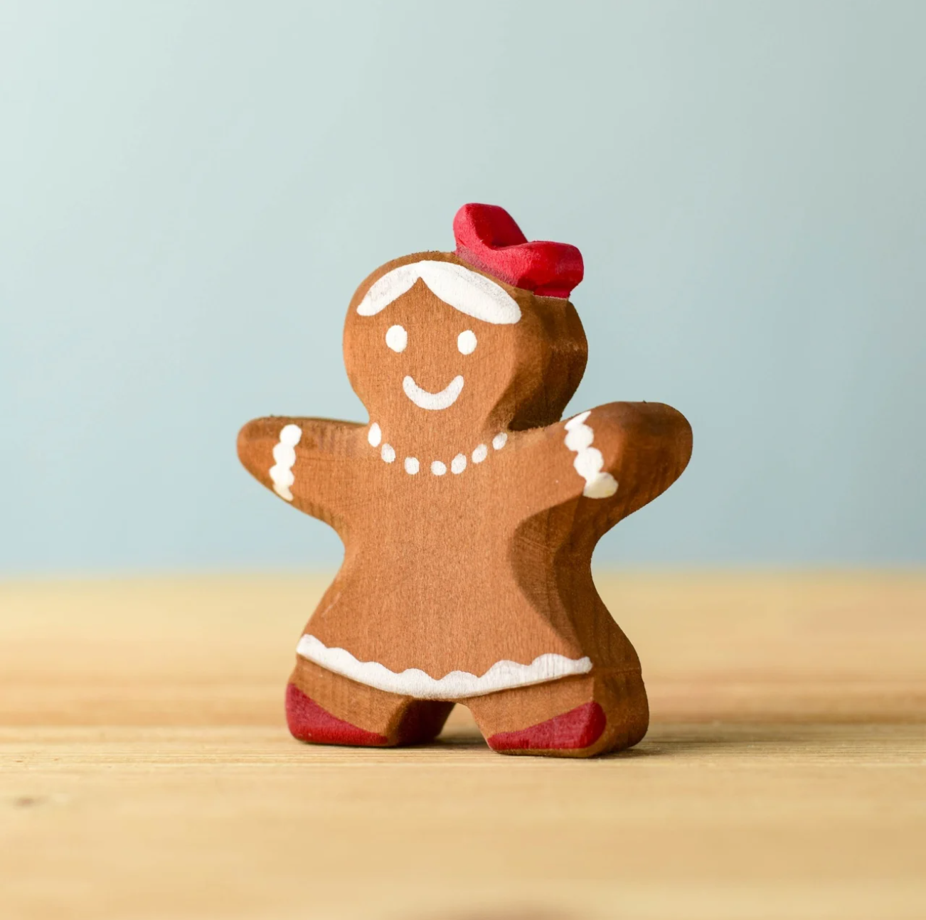 Gingerbread Cookie (Girl) | Wooden Christmas Toy