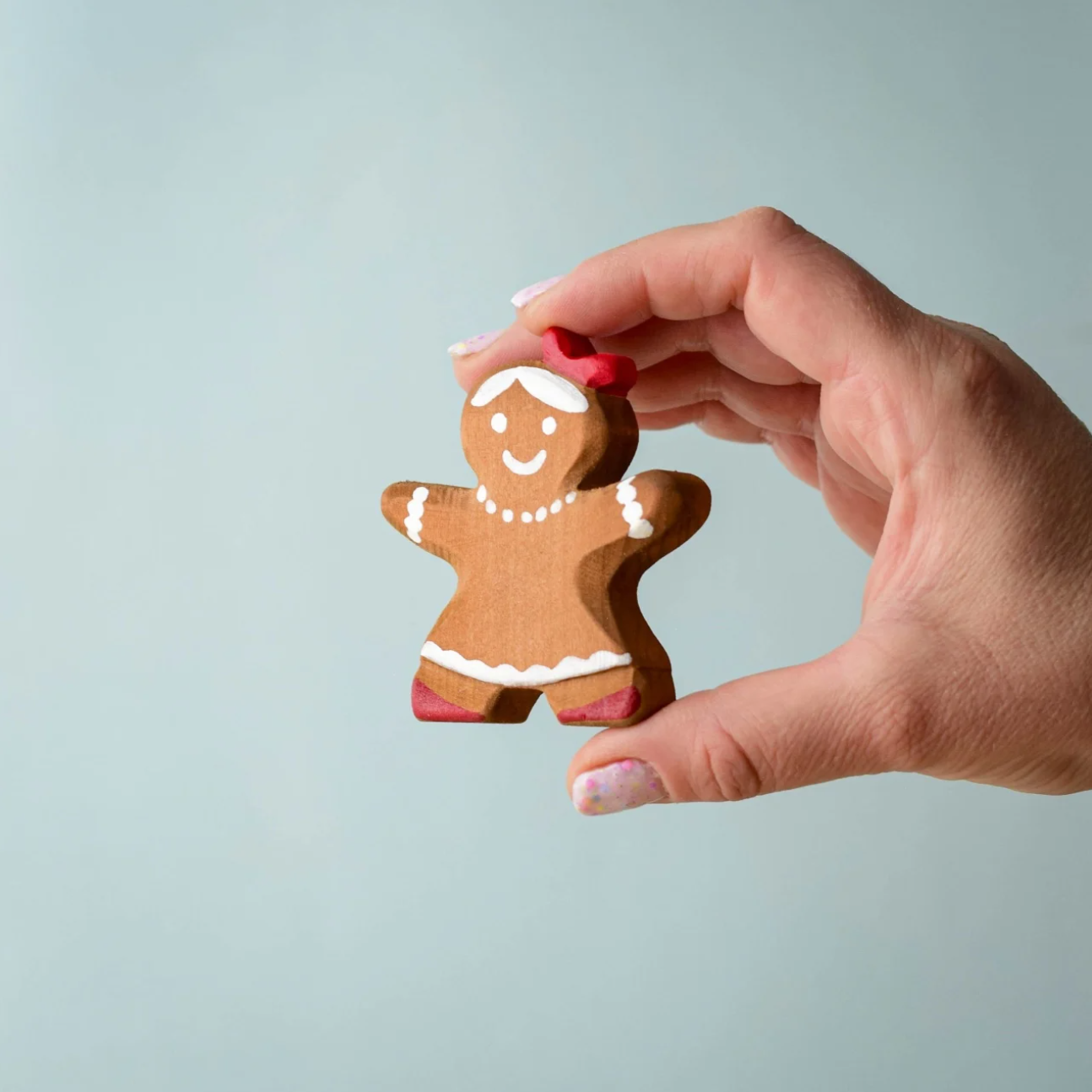 Gingerbread Cookie (Girl) | Wooden Christmas Toy