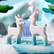White Blue Fawn