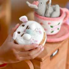 Felt Bunny Donut | Easter Play Food