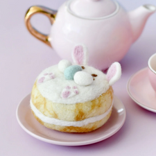 Felt Bunny Donut | Easter Play Food