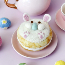 Felt Bunny Donut | Easter Play Food