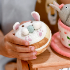 Felt Bunny Donut | Easter Play Food