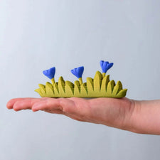 Grass with Blue Flowers (Large) | Wooden Toy