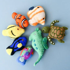 Felt Coral Reef Fish Toys (Set of 7)