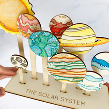 Solar System Wooden Craft Kit
