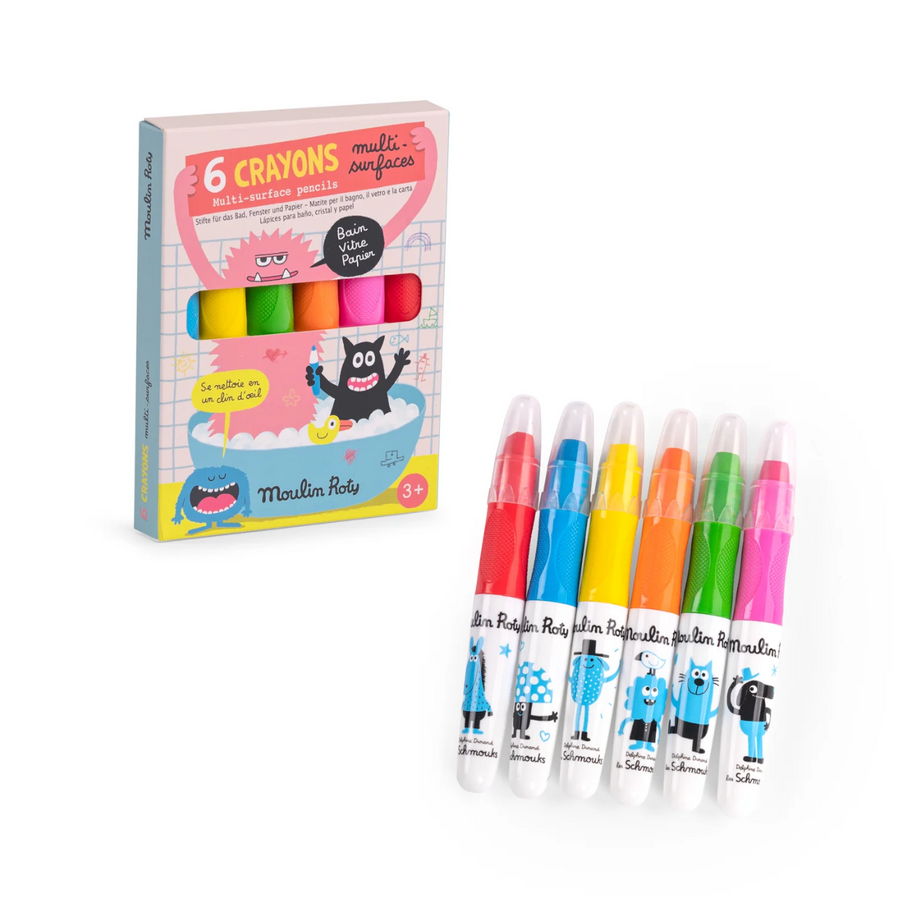 Schmouks - 6 Multi-Surface Crayons