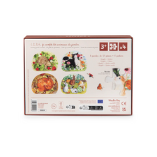 Le Jardinier - Garden Animals Mini Puzzles (4 Puzzles x 12pcs)