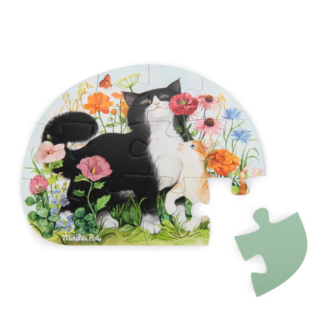 Le Jardinier - Garden Animals Mini Puzzles (4 Puzzles x 12pcs)
