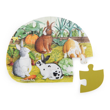 Le Jardinier - Garden Animals Mini Puzzles (4 Puzzles x 12pcs)