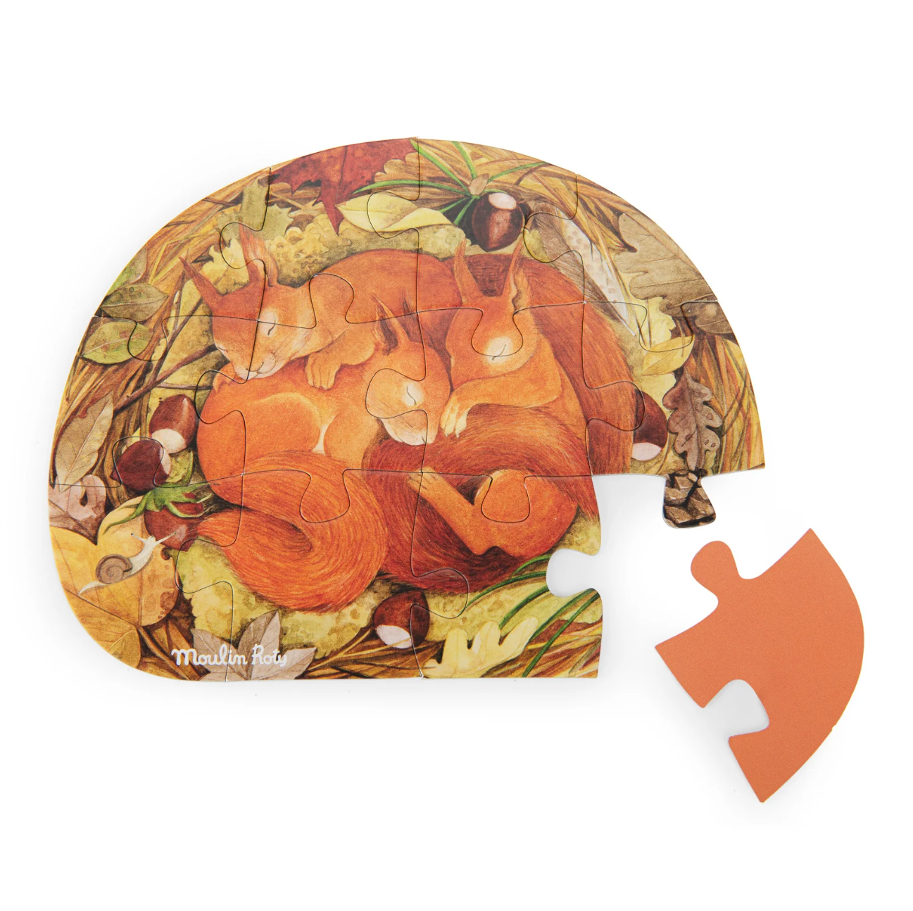 Le Jardinier - Garden Animals Mini Puzzles (4 Puzzles x 12pcs)