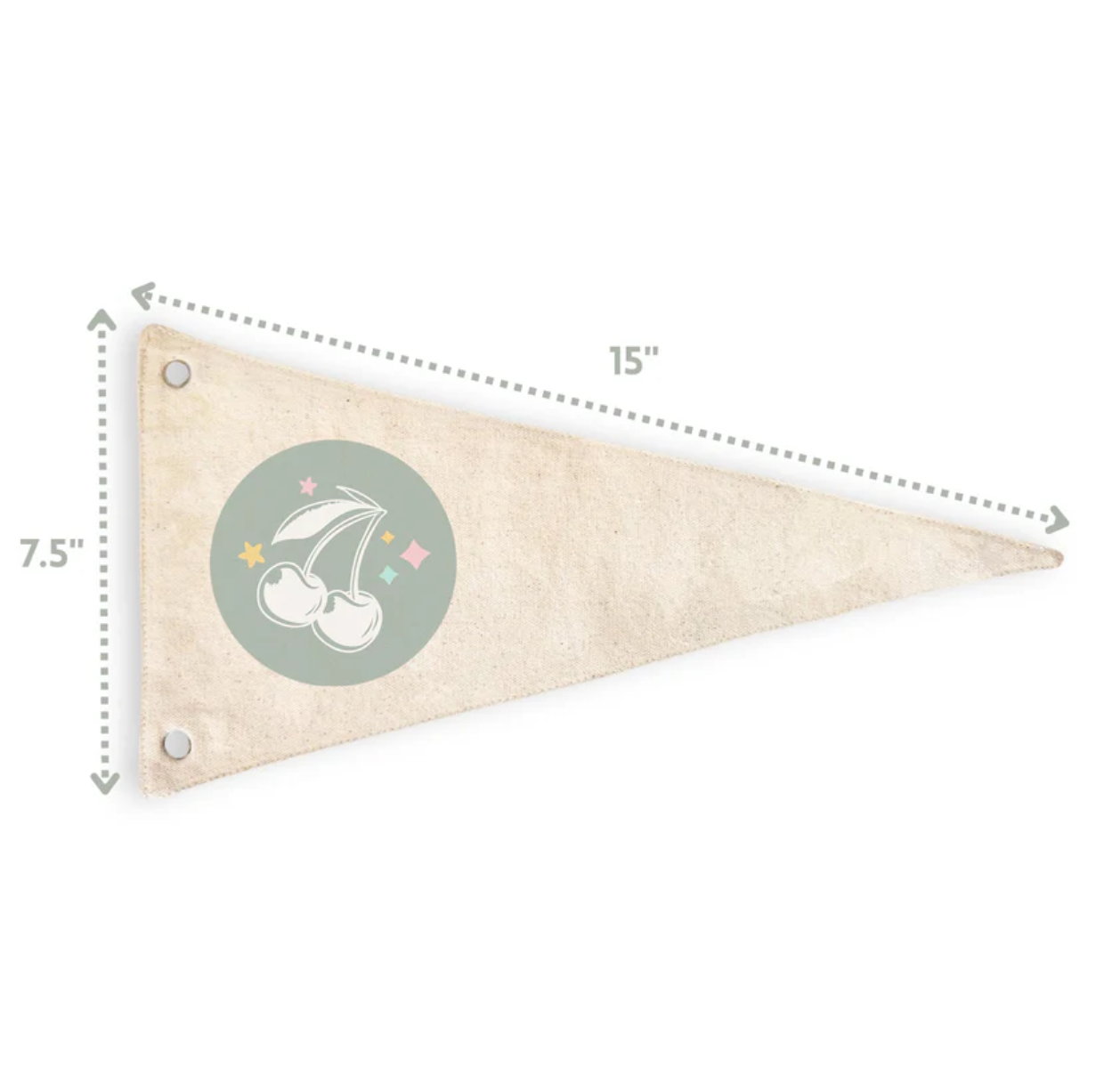 Happy Place Canvas Pennant Flag