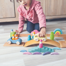 Grimm's Wooden Slimline Cars (5pcs)
