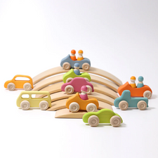 Grimm's Wooden Slimline Cars (5pcs)