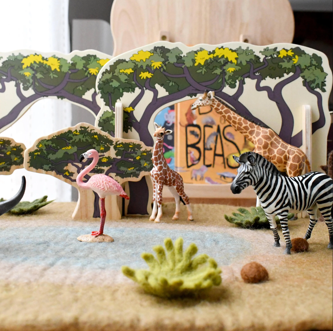 Felt Safari Playmat Playscape (Large)