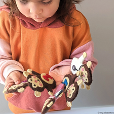 Five Little Monkeys Finger Puppets Set