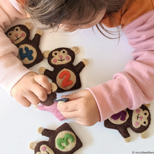 Five Little Monkeys Finger Puppets Set