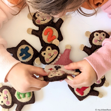 Five Little Monkeys Finger Puppets Set