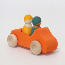 Grimm's Large Convertible Car with Two Rainbow Friends (Orange)