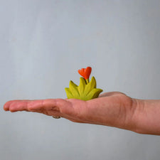 Grass with Orange Flowers (Small) | Wooden Toy