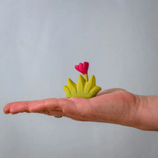 Grass with Pink Flowers (Small) | Wooden Toy