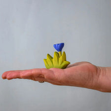 Grass with Blue Flowers (Small) | Wooden Toy
