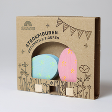 Grimm's Celebration Ring Deco (Easter Egg Floral Duo - 2pcs)
